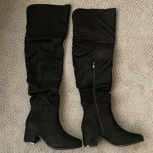 Brand new Over the knee black boot
